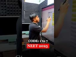 NEET 2025 Registration Code🔥|Code 1 to 7| which is best for you?😱 #shorts #neet2025