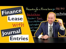 Finance Lease Example | Lessee | ASC 842