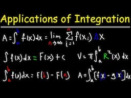 Applications of Integration Formula Review - Antiderivatives, Definite Integrals, FTC, Area, Disk Me