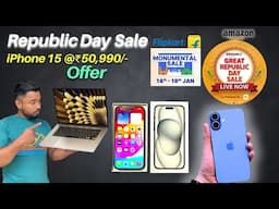 iPhone 14, iPhone 15, MacBook Price Drop Flipkart Amazon Republic Day sale Offer