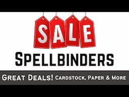 Come See! Cardstock, Paper & More SALE at Spellbinders!! | #papercraft #cardmaking