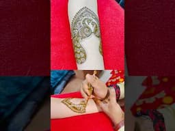 Beautiful Peacock Bridal Mehandi #bridalmehndidesign #rajmehandidesigner #mehndidesign #mehndi #1m