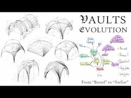 VAULTS: how they work, how to draw them and how they are called? History of Architecture in Sketches