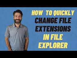 How To Change the File Extension or File Type in Windows 10 (in LESS than 2 Minutes!)