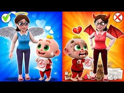 Angel vs Demon Teacher - Funny Kids Song + More Nursery Rhymes & Kids Songs - PIB Little Song