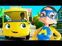 Super Mom and the Super Bus! | Lellobee 🐝 | Nursery Rhymes For Kids