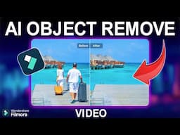 Remove Any Object From Your Video Using Filmora14 || AI Object Remover