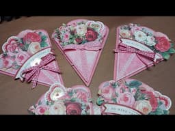 Stamps of Life Wrapped flower fold-it and Anna's love bouquet stickers, make the cutest valentine's!