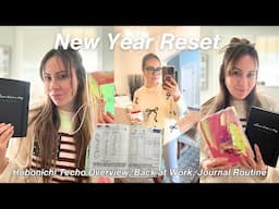 New Year Vlog | Back at work, Journaling Routine, Hobonichi Cousin Planner Walk-Thru & Accessories 📓