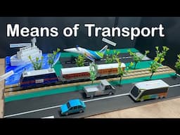 means of transport model -easy project model sst project - Nakul Sahu Art