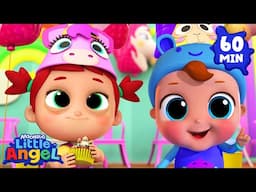 Birthday Party Number Song | Little Angel | Cartoons for Kids - Explore With Me!