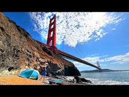 Camping Under The Golden Gate Bridge