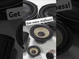 More midbass and smoother sound with these component speaker tips!