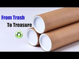 From Trash to Treasure: DIY Decor with Cardboard Tubes in Minutes