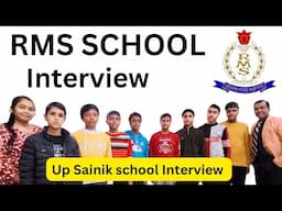 Rms school Military school interview | Up Sainik school interview questions | PD Classes