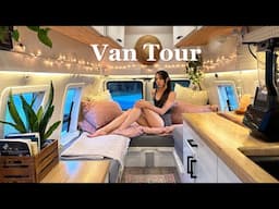 VAN TOUR · Solo Female's Tiny Home in a Vintage Van