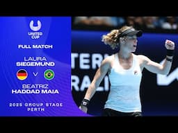 Laura Siegemund v Beatriz Haddad Maia Full Match | United Cup 2025 Group E