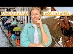 The WORST Times to Visit ITALY (Avoid These Dates!) I When Not to Visit Italy I Italy Travel