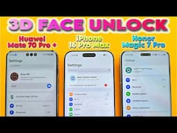 Best Face Unlock - iPhone 16 Pro vs Huawei Mate 70 Pro + vs Honor Magic 7 Pro