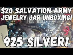 925 SILVER & VINTAGE! ❤️ $20 Salvation Army Jewelry Jar Unboxing #jewelryunboxing #jewelryjar