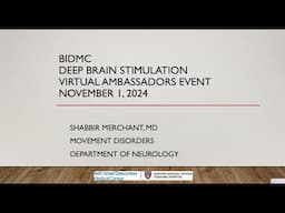 Deep Brain Stimulation Meeting Fall 2024