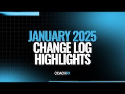 CoachRx January 2025 Platform Update Highlights!