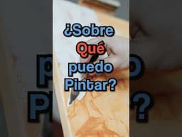 Sobre qué soporte se puede pintar? 🎨 #arte #pinturaoleo #shortvideo