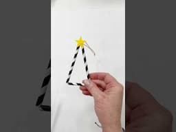 DIY Straw Tree Ornament #shorts #janhowell