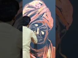 Swami Vivekananda live art - Vilas Nayak