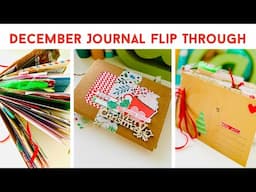 HOW TO FINISH A DECEMBER  JOURNAL | Completed December Journal Flip Through