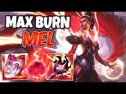 MAX BURN MEL DESTROYS THE ENEMY TEAM (INSANE BURN DAMAGE) - League of Legends