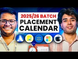 OffCampus Opportunities Decoded With @ArshGoyal  | Placement Calendar for 2025,26 Batch