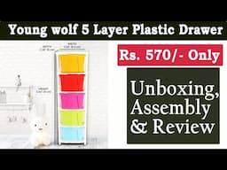 Young wolf 5 Layer Plastic Modular Drawer Unboxing & Review