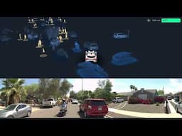 Internal Waymo Camera shows cop directing Waymo robotaxi which encounters small parade