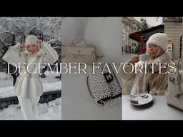 December Favorites 🤍❄️ My most Used Luxury Bags, Shoes, Cozy Knits, Coats & Jewelry!