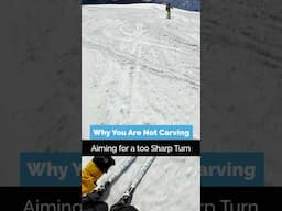 Here’s Why You Are Not Carving | Join our Ski Camp to Level Up Your Skills ⛷️ #skiing #shorts