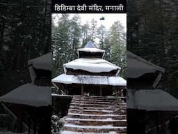 Hadimba Devi Temple, Manali | Manali Snowfall #traveltracker #manalisnowfall #manalitrip #snowfall