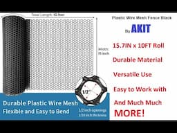 Plastic Wire Mesh Fence Black by AKIT | Product Review