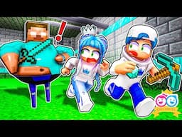 We Have To Escape Herobrines Prison Before He Deletes Us Forever! (Roblox Minecraft)