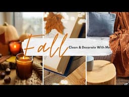 The COZIEST Fall makeover | Livingroom Minimalist Decor | Fall Deep Clean