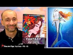 HOW TO COLOR A MERMAID & SHARK - FANTASY