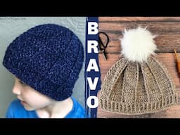 Bravo Beanie How To Crochet Top Down Worsted Weight With Post Stitches Video Tutorial