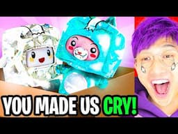 LANKYBOX REACTING TO *YOU* OPENING LANKYBOX MERCH! (WE *CRIED!*)