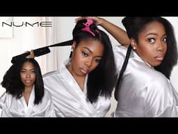 STRAIGHTENING MY TYPE 4 NATURAL HAIR WITH NUME MEGASTAR X FLAT IRON |BEST FLAT IRON FOR NATUAL HAIR?