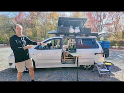 6’1" Man BUILDS Tiny House in MINIVAN! (You WON'T Believe It)