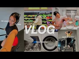 HOME VLOG: apartment deep clean, 10k steps daily, girls night, grocery store, new goals + motivation