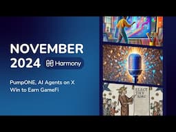 November 2024: PumpONE, AI Agents on X, Win to Earn GameFi