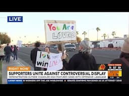 Supporters unite against controversial protesters at Chandler High School