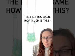 How much? #thefashiongame #fashiongame #stupidrichpeoplefashion #fashion #funny #wtf #howmuchisthis