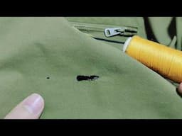 How to master this magic stitch to fix a hole in your jacket yourself easily and beautifully.